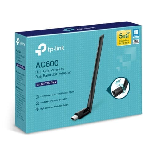 TP-Link Archer T2U Plus AC600 High Gain Wi-Fi USB Adapter – Bild 4