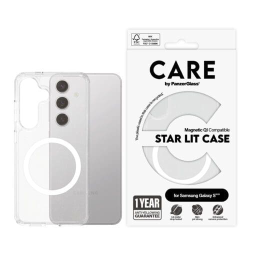 CARE Flagship Case Star Lit w. White QI Compatible Galaxy S25 – Bild 2