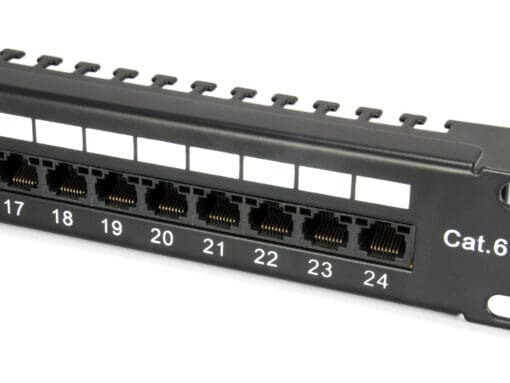 equip PatchPanel 24-Port Cat.6 19" 1HE schwarz – Bild 5