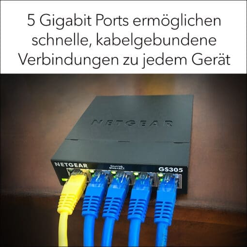 Netgear GS305 5-Port Gigabit Switch Metallgehäuse – Bild 9