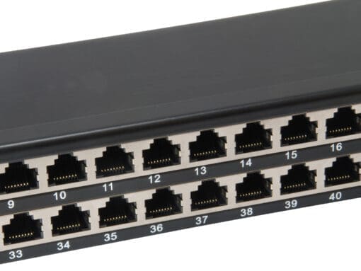 equip 48-Port Cat.6 Geschirmtes PatchPanel, Schwarz (1HE) – Bild 5