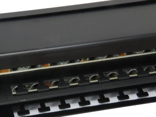 equip 48-Port Cat.6 Geschirmtes PatchPanel, Schwarz (1HE) – Bild 4