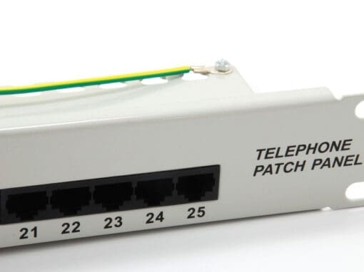 equip 25-Port Cat.3 RJ45 ISDN Patch Panel, Lichtgrau – Bild 3