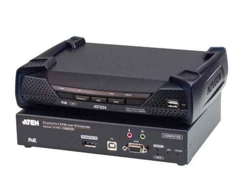 ATEN KE9952 4K DisplayPort Single Display KVM over IP Extender mit PoE