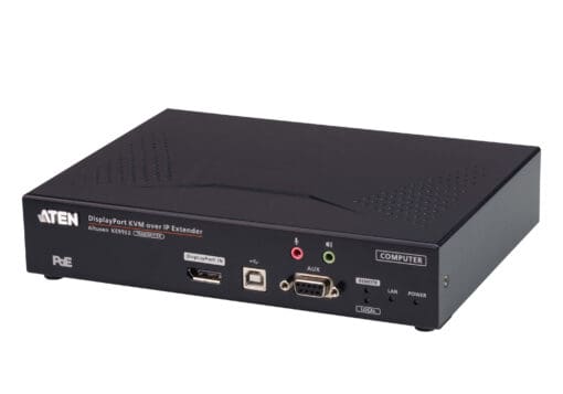 ATEN KE9952T Sendereinheit (Transmitter) 4K DisplayPort Single Display KVM over IP Extender mit PoE