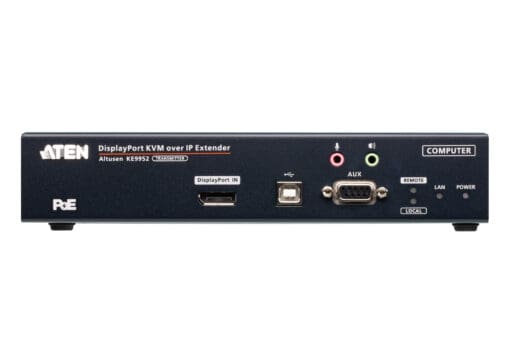 ATEN KE9952T Sendereinheit (Transmitter) 4K DisplayPort Single Display KVM over IP Extender mit PoE – Bild 2