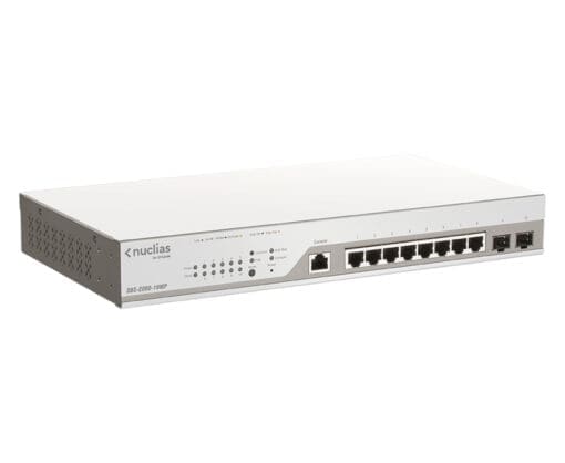 D-Link DBS-2000-10MP Nuclias 10-Port Layer2 PoE+ Giga Switch – Bild 2