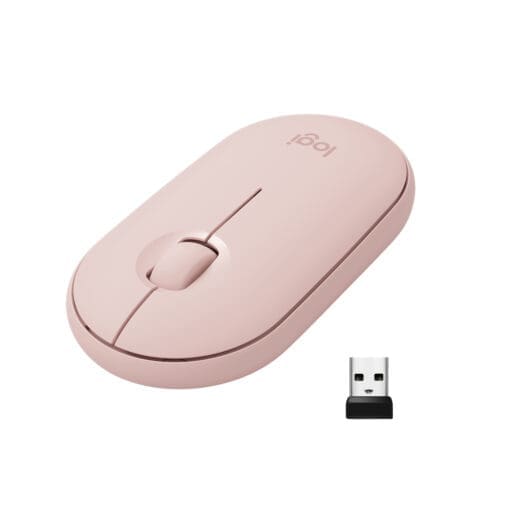 Logitech M350 PEBBLE Wireless Maus Rosa – Bild 6