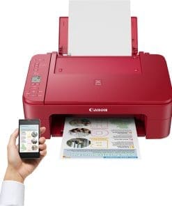 Canon PIXMA TS3352, Tintenstrahl, Farbdruck, 4800 x 1200 DPI, Farbkopieren, A4, Rot