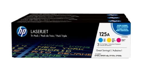 HP 125A 3er-Pack Cyan/Magenta/Gelb Orig. LaserJet Tonerkar.