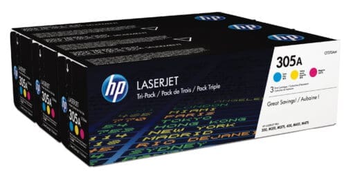 HP 305A 3er-Pack Cyan/Magenta/Gelb Orig. LaserJet Tonerkar. – Bild 8