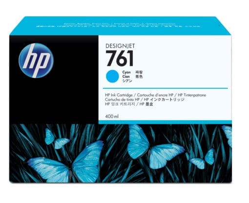 HP 761 Cyan DesignJet Druckerpatrone, 400 ml