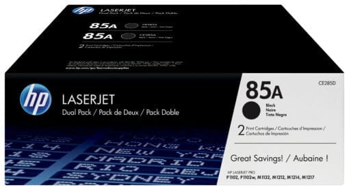 HP 85A 2er-Pack Schwarz Original LaserJet Tonerkartuschen