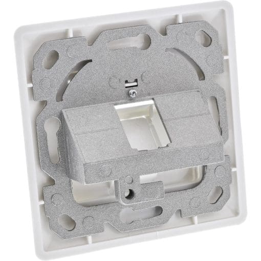 InLine® Rahmenset für 1x RJ45 Bu/LSA Einsatz, Keystone SNAP-In, weiß RAL9010 – Bild 2