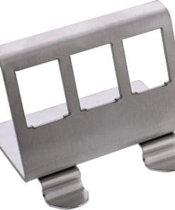 InLine® Keystone SNAP-In Metall-Modulhalter, 3-fach für Hutschiene