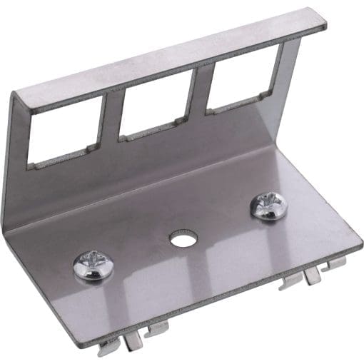 InLine® Keystone SNAP-In Metall-Modulhalter, 3-fach für Hutschiene – Bild 2
