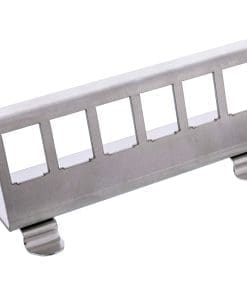InLine® Keystone SNAP-In Metall-Modulhalter, 6-fach für Hutschiene