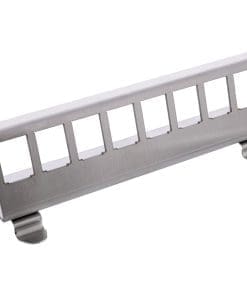 InLine® Keystone SNAP-In Metall-Modulhalter, 8-fach für Hutschiene