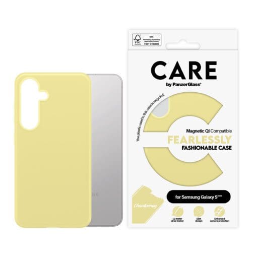 CARE Fashionable Case Chardonnay w. QI Compatible Galaxy S25 – Bild 2