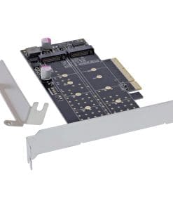 InLine® PCIe Karte zu 2x intern NVMe M.2 Key M – Bifurcation, PCIe x8
