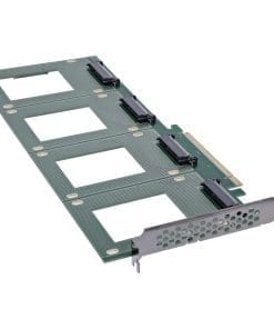 InLine® PCIe Karte zu 4x intern U.2 NVMe SFF-8639 – Bifurcation, PCIe x16