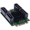 InLine® Schnittstellenkarte M.2 Key B+M zu 4x SATA Stecker, RAID, HyperDuo