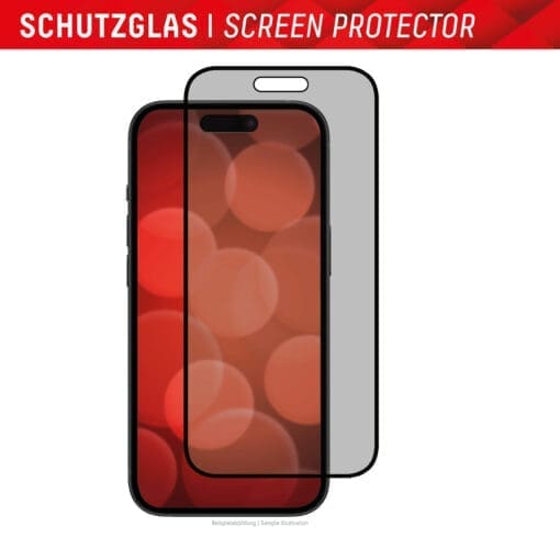 DISPLEX Privacy / Blickschutz Panzerglas iPhone 15 Max /15 Pro Max – Bild 8