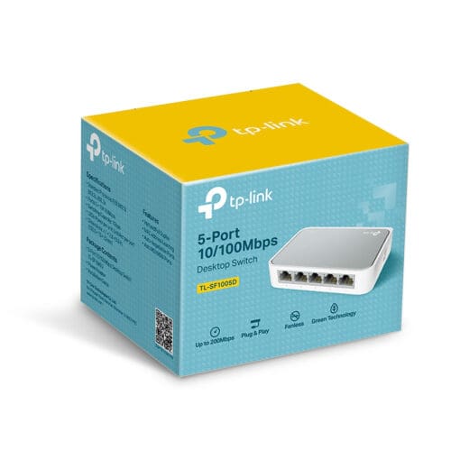 TP-Link TL-SF1005D 5-Port 10/100MBit Desktop Switch – Bild 3