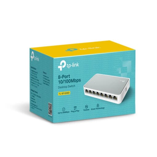 TP-Link TL-SF1008D 8-Port 10/100MBit Desktop Switch – Bild 3