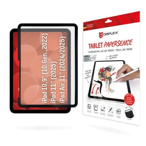 DISPLEX Papersense / echtes Schreibgefühl für iPad 10,9" (10. Gen) / iPad Air 11" (2024/25) / iPad 11" (2025)