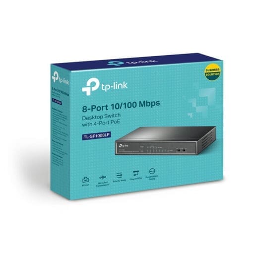 TP-Link TL-SF1008LP 8-Port 10/100Mbps (4x PoE) Switch – Bild 3