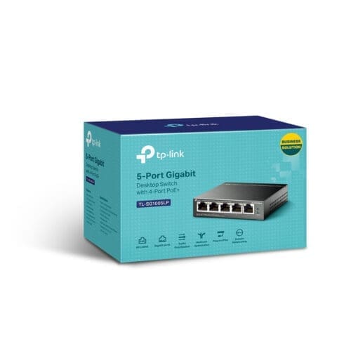 TP-Link TL-SG1005PE 5-Port Gigabit (4x PoE+) L2 Smart Switch – Bild 3