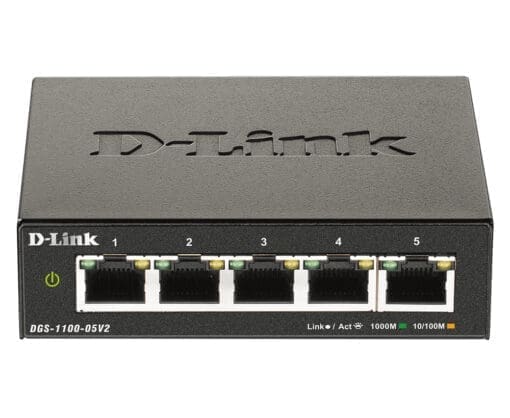 D-Link DGS-1100-05V2 5-Port Gigabit Smart Switch