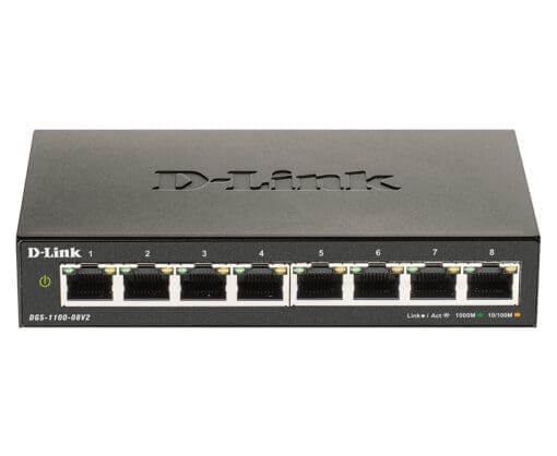 D-Link DGS-1100-08V2 8-Port Gigabit Smart Switch