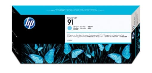 HP 91 Cyan hell Druckerpatrone, pigmentbasiert, 775 ml