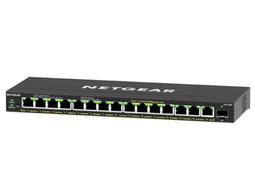 Netgear GS316EP 16-Port PoE+ Gigabit Eth Plus Switch PoE+ 180W – Bild 3