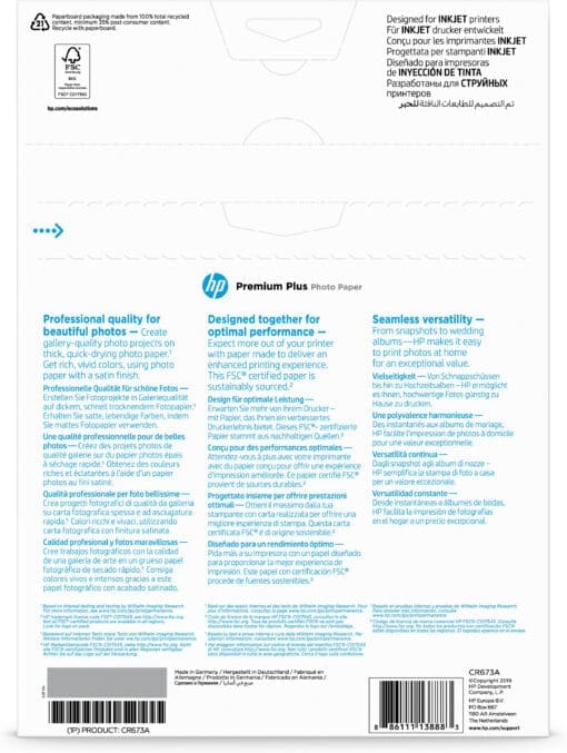 HP Premium Plus Fotopapier seidenmatt - 20 Blatt/A4/210x297mm – Bild 3