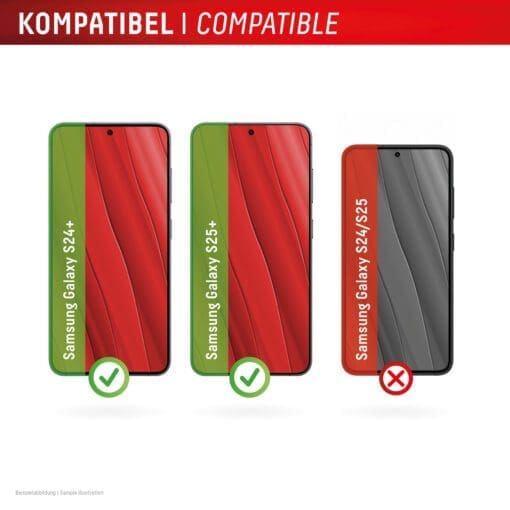 DISPLEX Privacy / Blickschutz Panzerglas Samsung Galaxy S24+, Galaxy S25+ – Bild 7