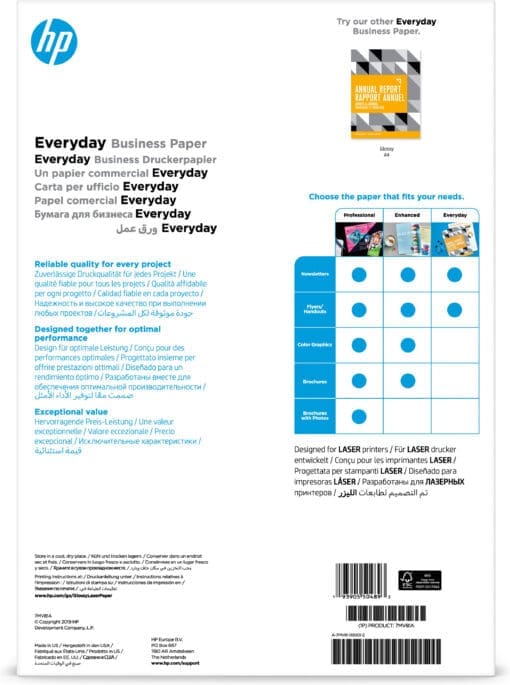 HP Everyday Business Laser-Papier – A3, glänzend, 120 g/m² – Bild 3