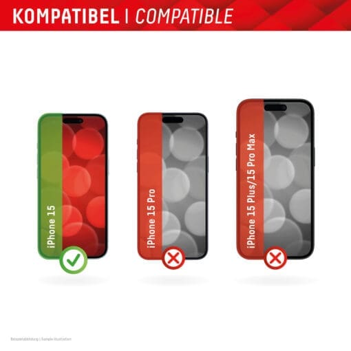 DISPLEX Panzerglas + Case iPhone 15 – Bild 7