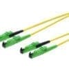 ASSMANN LWL Patchkabel, E2000 (8° APC) auf LC (PC), Diamond, Singlemode, LWL Patchkabel, E2000 (APC) auf LC (PC) DIAMOND, Singlemode 09/125 µ, Duplex, Länge 5 m, LSOH<br><br>Da nur mit den besten Faserlieferanten zusammengearbeitet wird, garantieren die LWL Patchkabel höchste Performance und Ausfallsicherheit für Ihr Netzwerk. Jedes Kabel ist zudem einzeln verpackt und enthält das jeweilige Messprotokoll. Der E2000 Stecker von DIAMOND gewährleistet beste Performance und ein perfektes Dämpfungsverhalten für höchste Ansprüche. Durch die präzise Bauart des Steckers sind Einfügedämpfungen von weniger als 0,1 dB möglich. Die gefederte Stecker-Schutzklappe schützt die Augen vor schädlichen Laserstrahlen und schließt beim Herausziehen des Steckers automatisch, um die Ferrule vor Staub und Kratzern zu schützen.