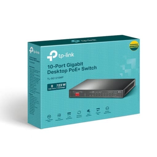 TP-Link TL-SG1210MP 10-Port Gigabit PoE+ Rackmount Switch – Bild 4