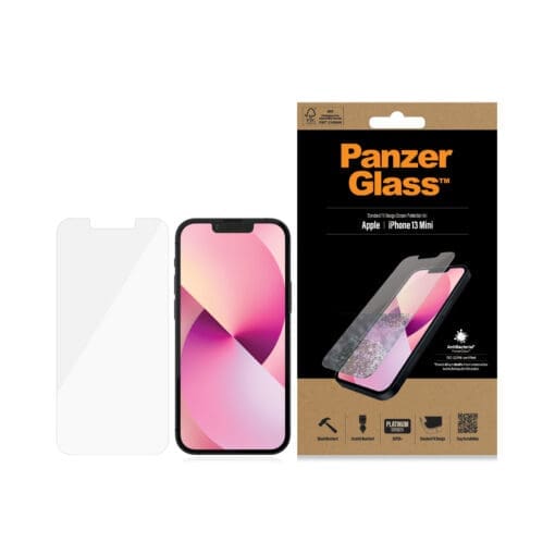 PanzerGlass iPhone 13 mini Antibakt., Standard Fit – Bild 3