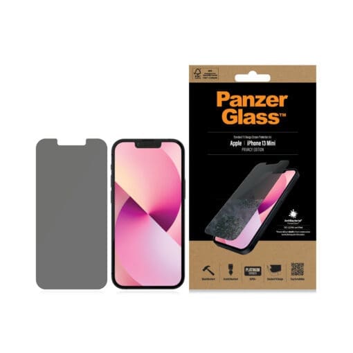 PanzerGlass iPhone 13 mini Privacy Antibakt., Standard Fit – Bild 3