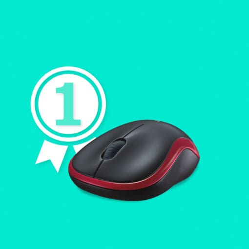 Logitech Wireless Maus M185 Red – Bild 3