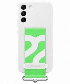 Samsung Silicone Cover with Strap für Galaxy S22+, White