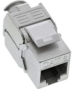 InLine® Keystone RJ45 Buchse / LSA Einsatz, SNAP-In, Cat.8.1, schmale Bauform