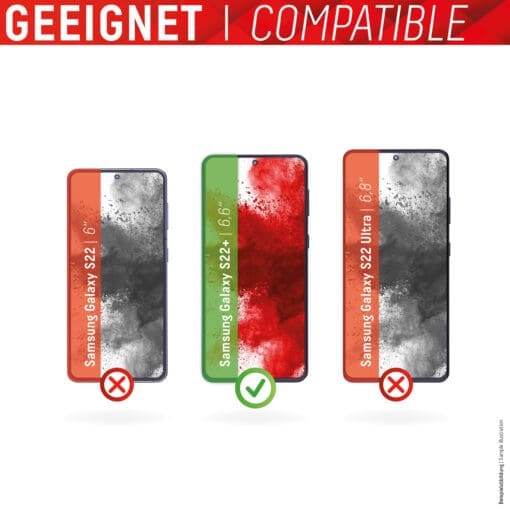 DISPLEX Panzerglas + Case Samsung Galaxy S22+ – Bild 7