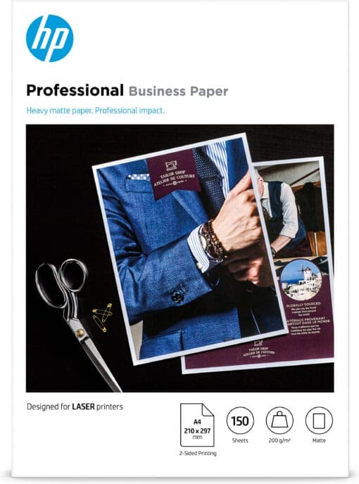 HP professionelles Business Laser-Papier – A4, matt, 200 g/m²