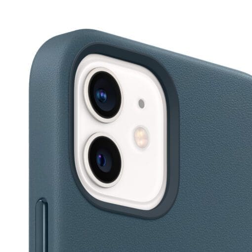 Apple Leder Case iPhone 12 mini mit MagSafe (baltischblau) – Bild 3